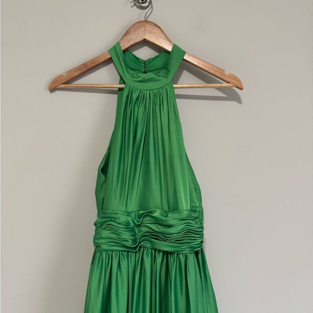 Mac Duggal Ruffle Tier Halter Maxi Dress - Picture 3 of 8